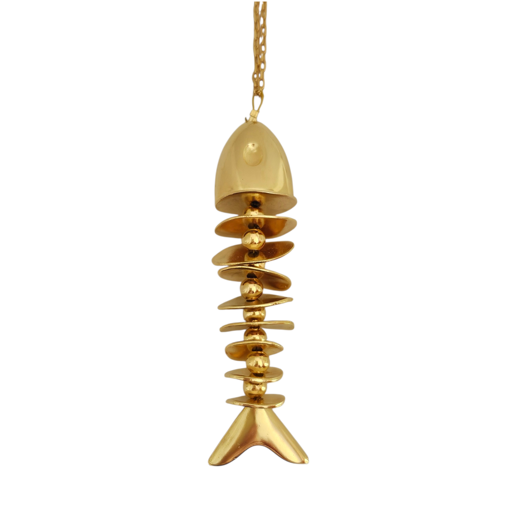 Colar Longo Peixe Dourado