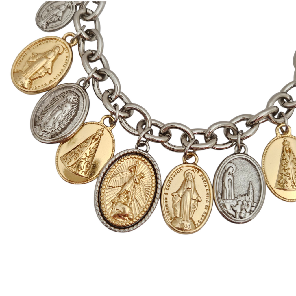 Pulseira Santos - Corrente Prata