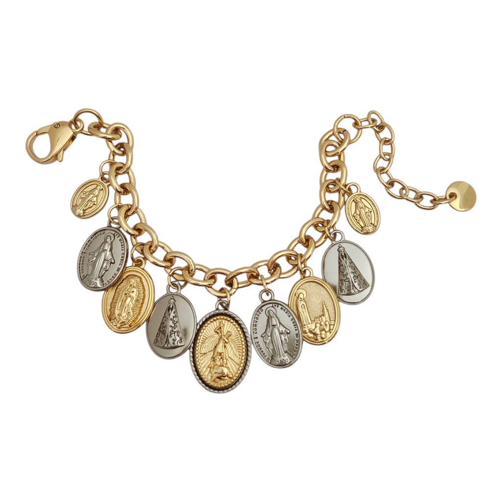 Pulseira Santos - Corrente Dourada