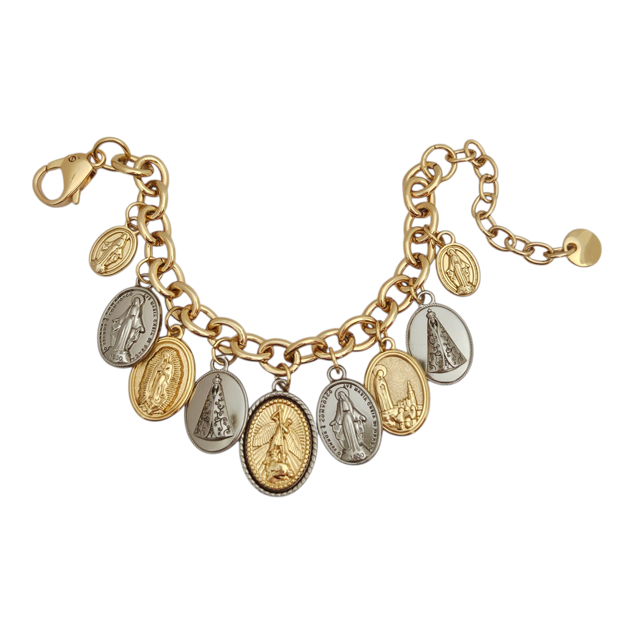 Pulseira Santos - Corrente Dourada