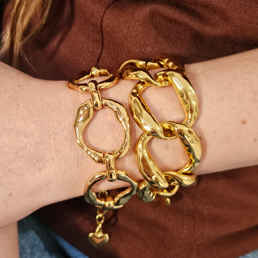 Pulseira Elos Orgânicos G - Dourada