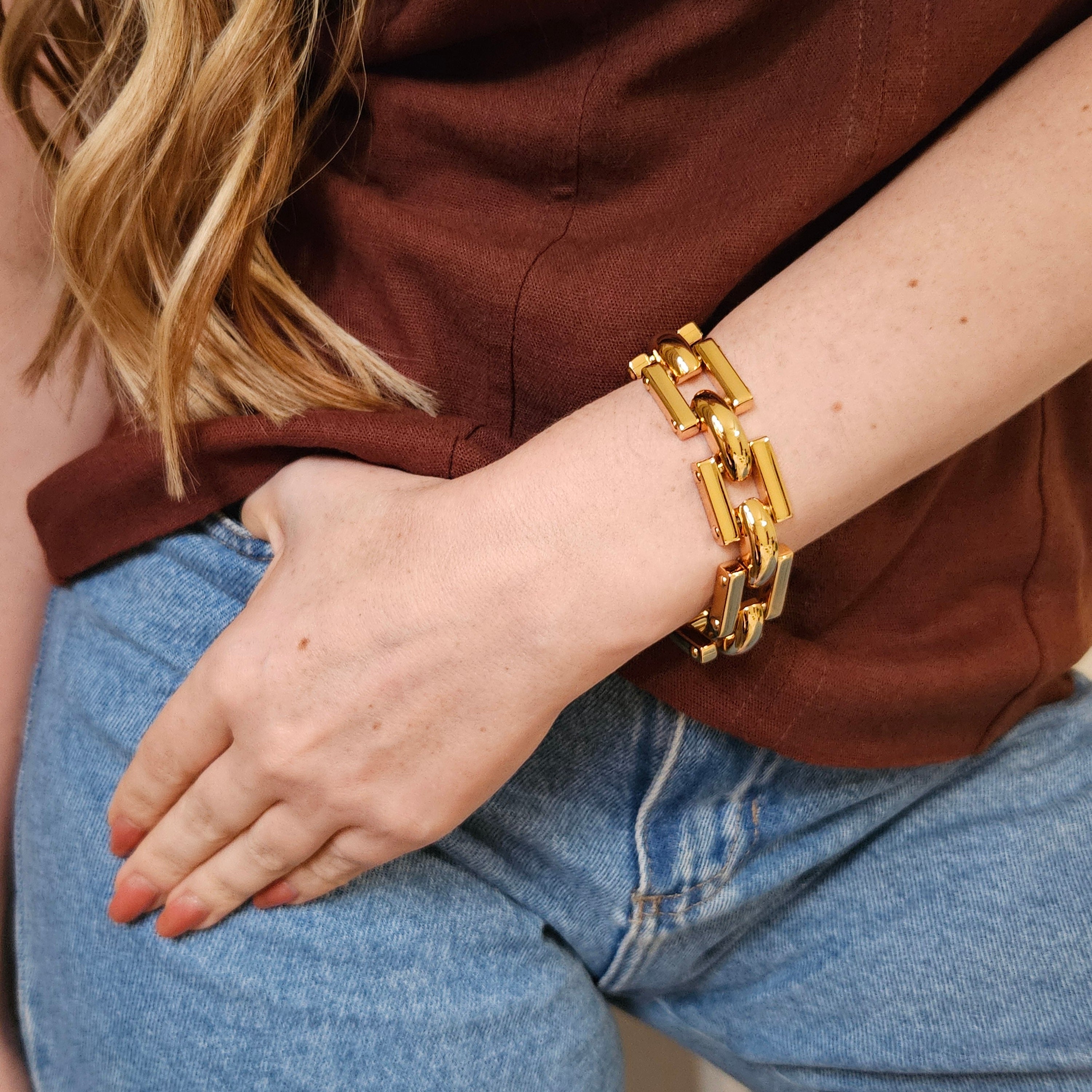 Pulseira Elos Quadrados