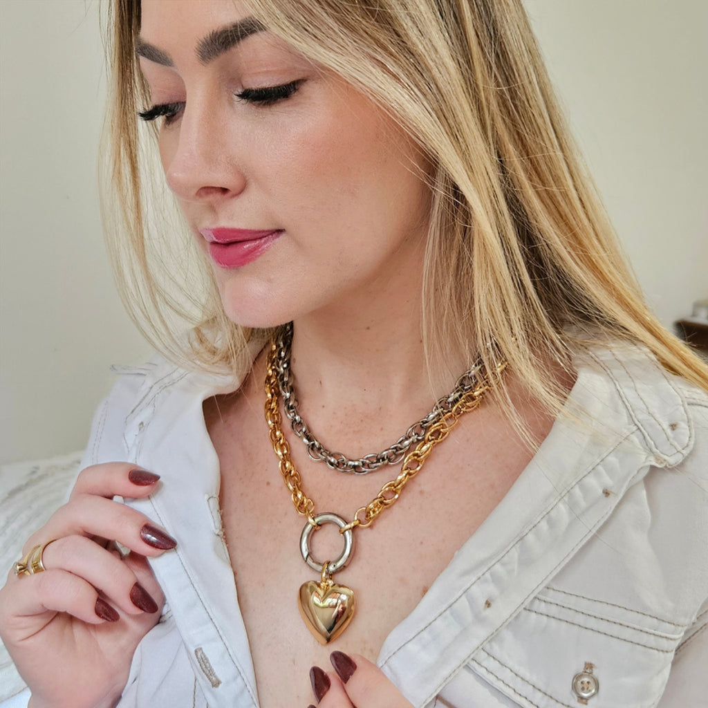 Mix Banhos Coração Dourado