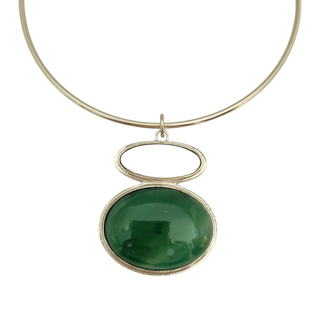 Aro Pedra Ágata Branca e Ágata Verde