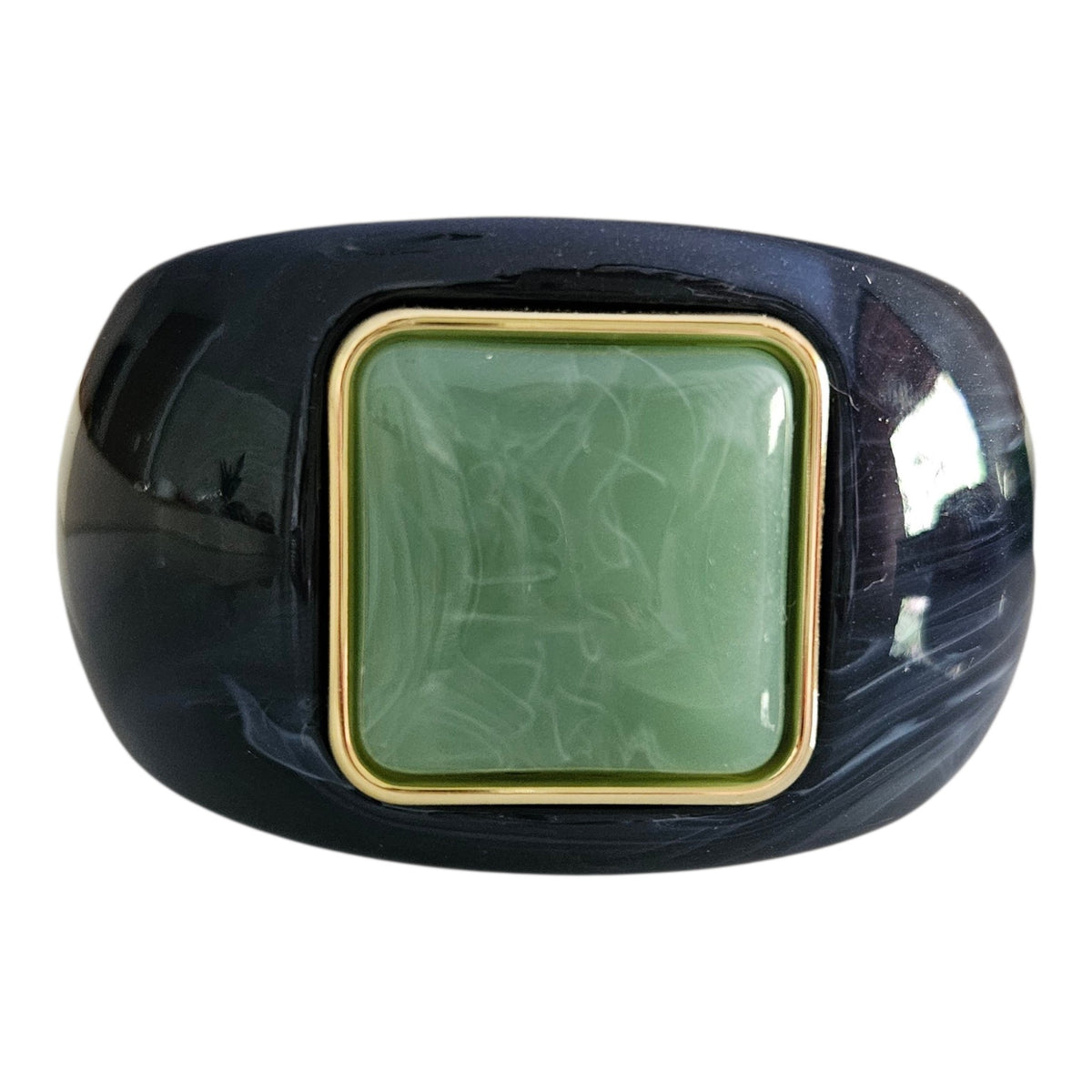 Bracelete Resina Cores - Azul com Verde