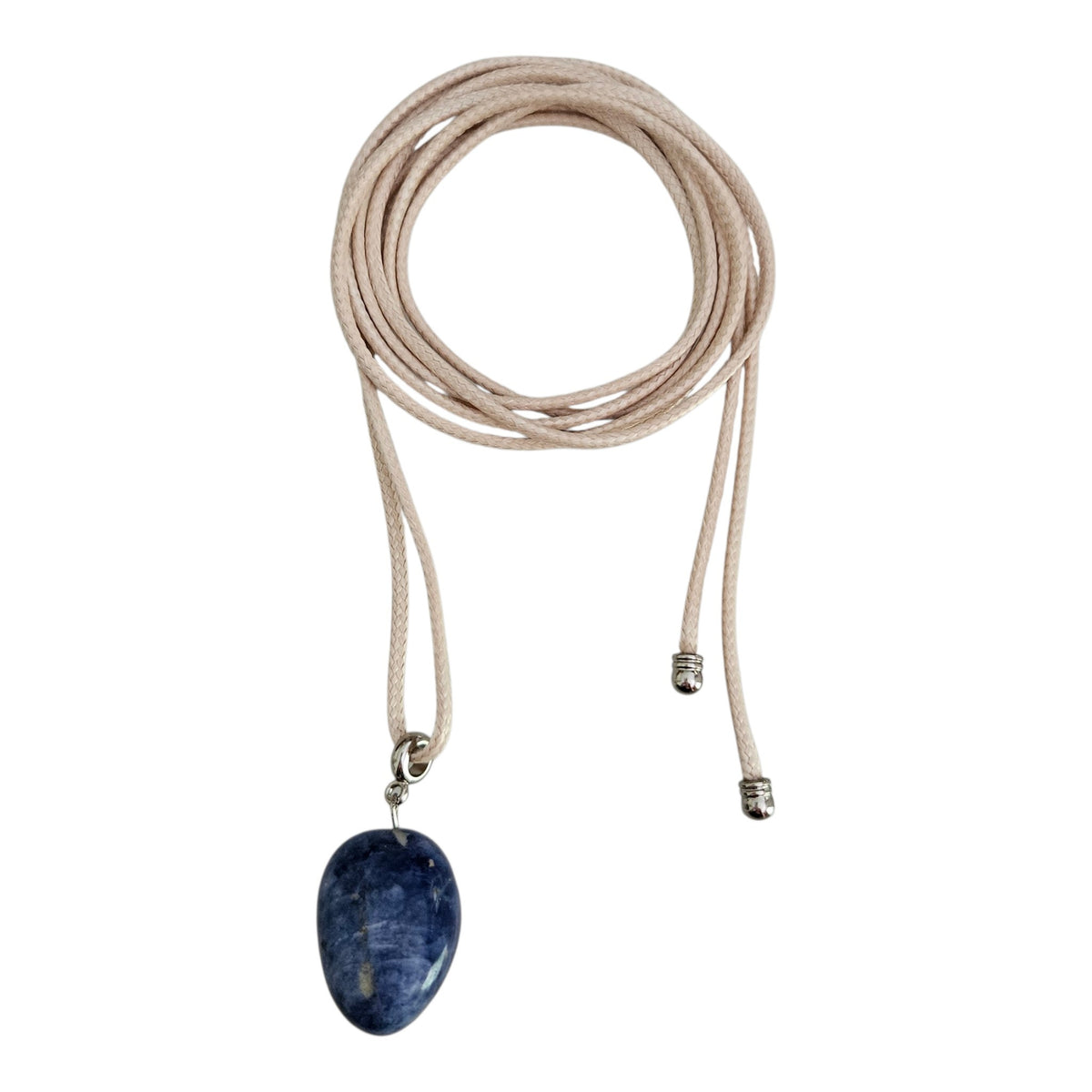 Colar Fio Off Pingente Lapis Lazuli