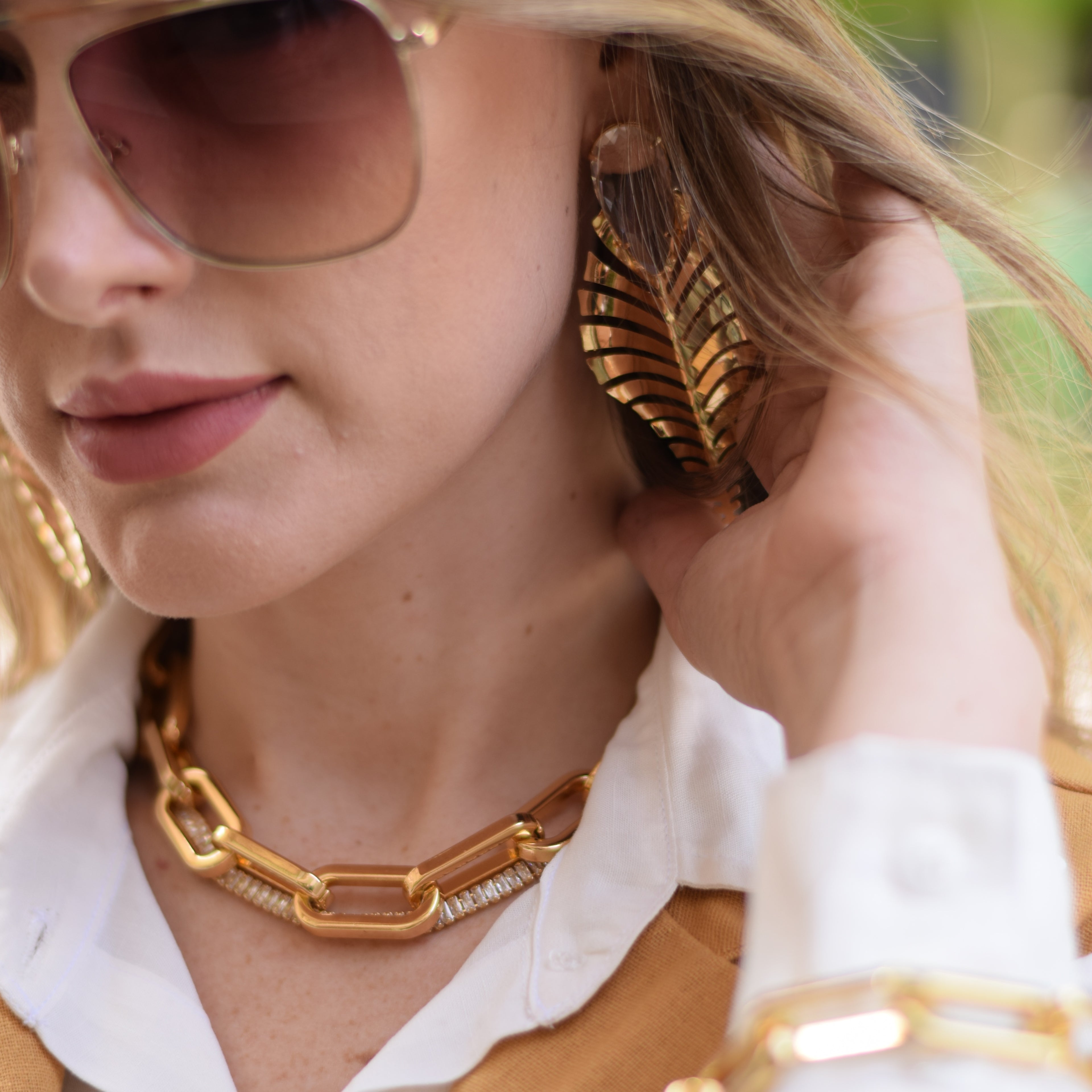 Colar Elos Cartier - Dourado
