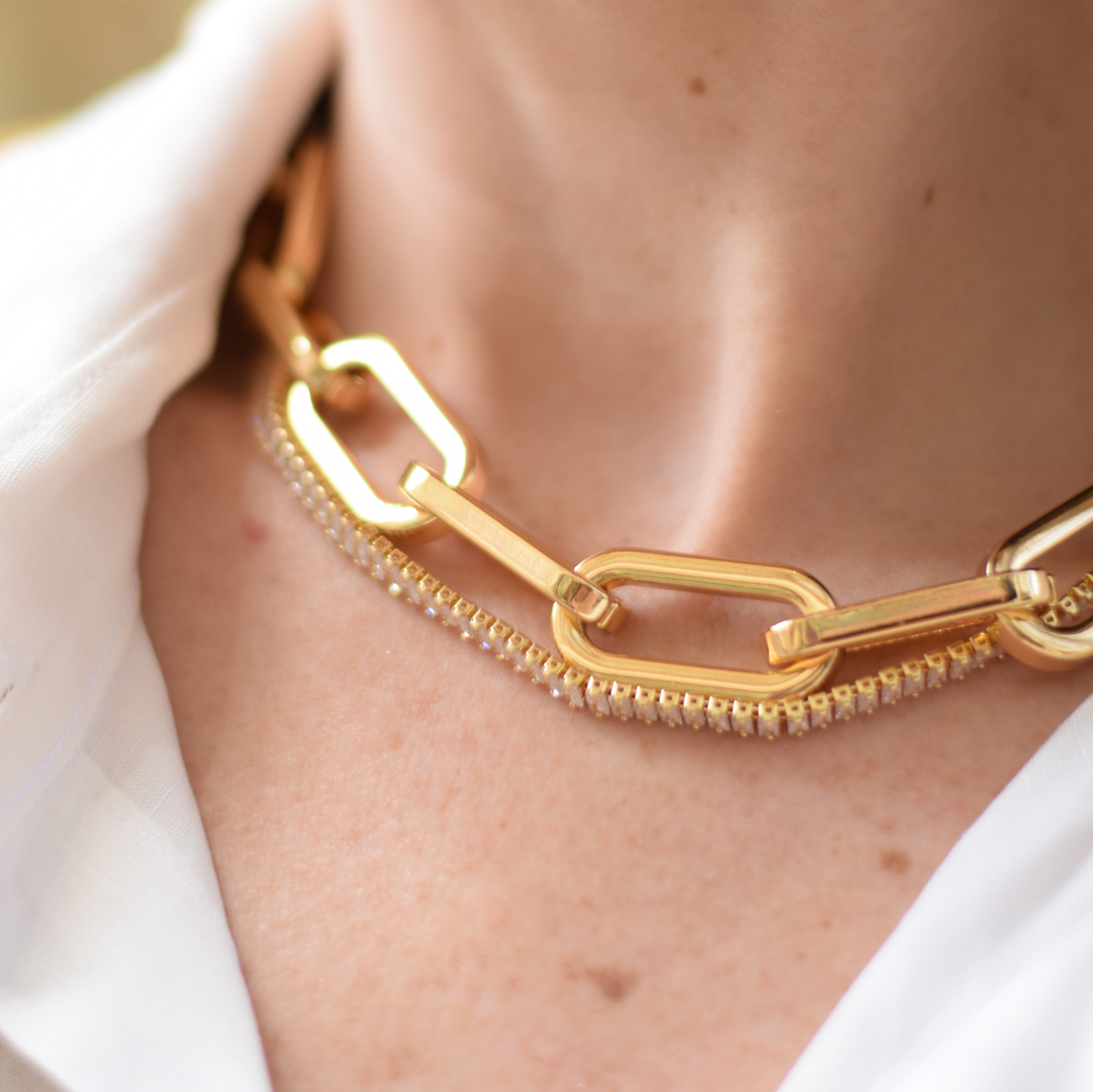 Colar Elos Cartier - Dourado