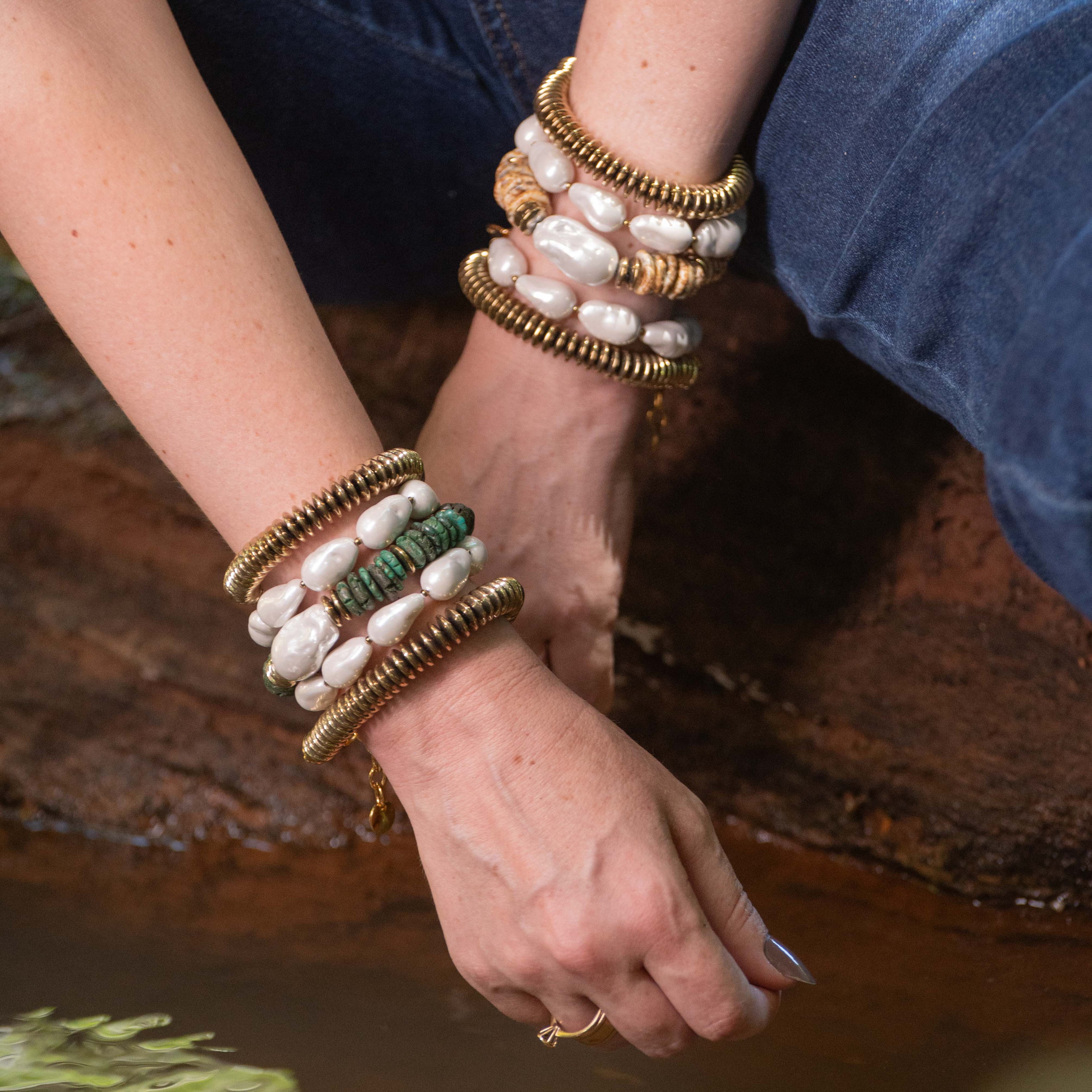 Pulseira Howlita Bege