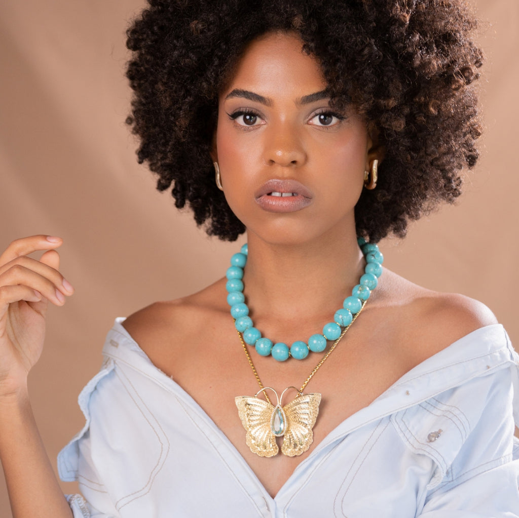 Mix Borboleta - 2 colares