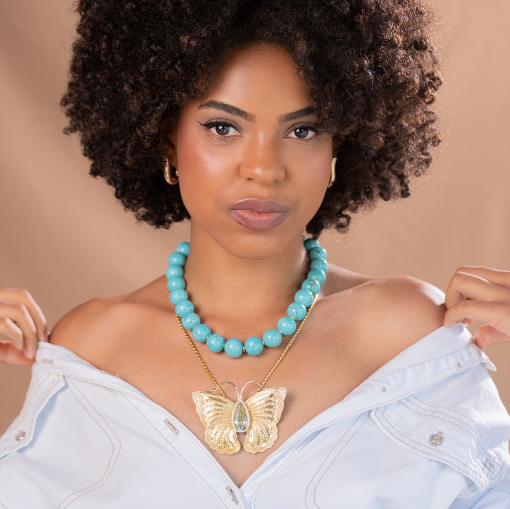 Mix Borboleta - 2 colares