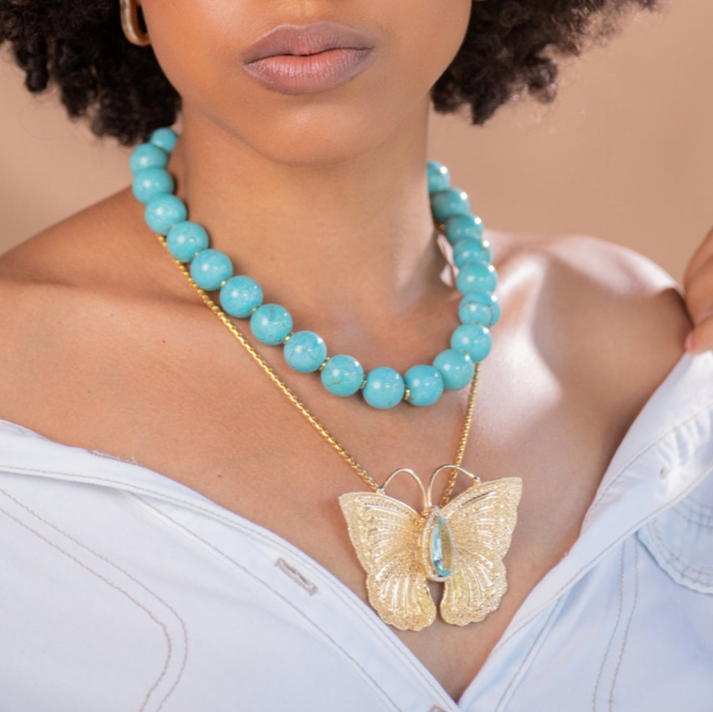 Mix Borboleta - 2 colares