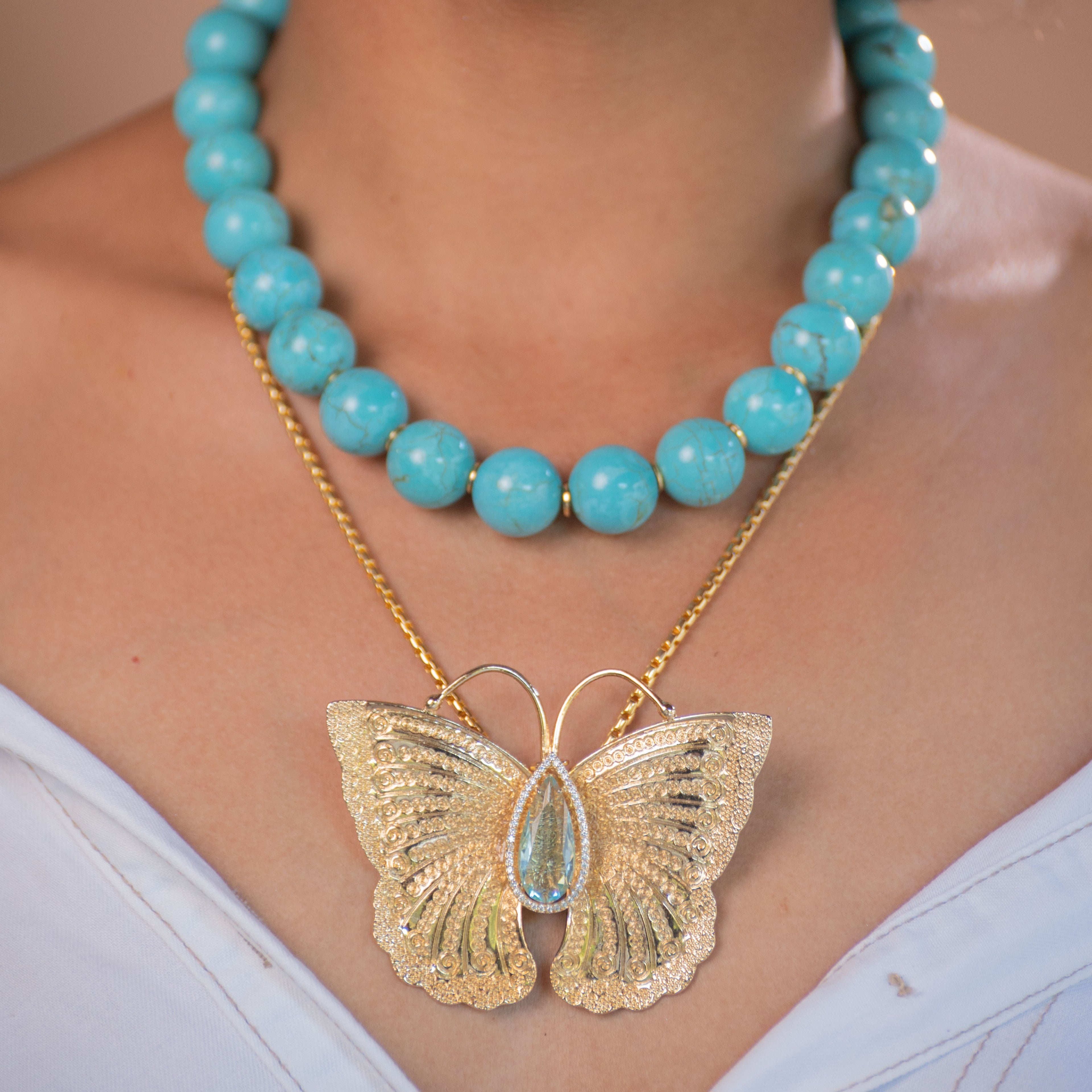 Mix Borboleta - 2 colares