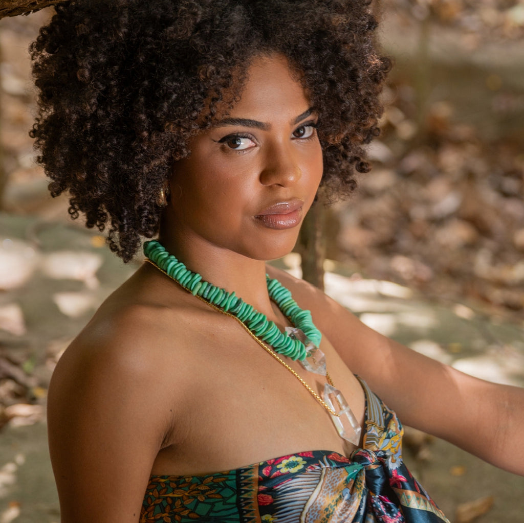 Colar Howlita Cristal