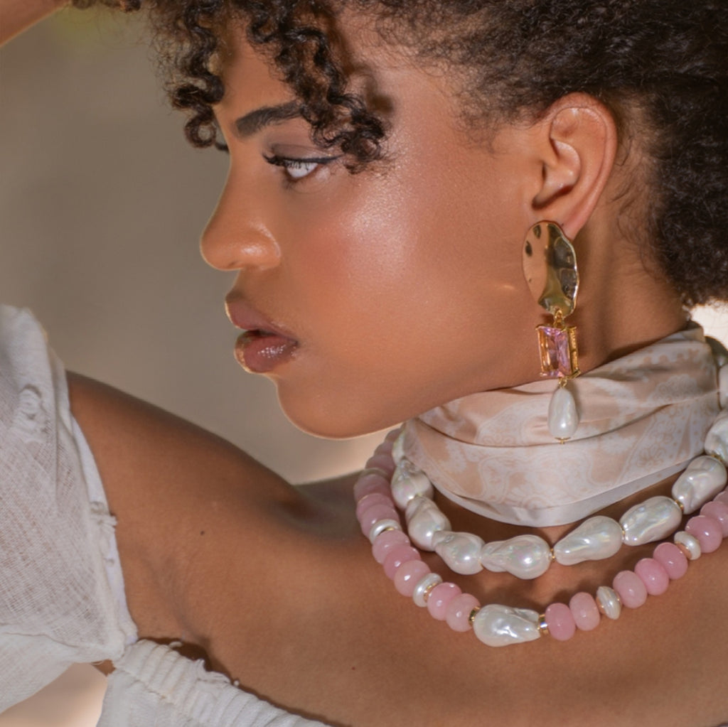 Colar Jade Rosa Claro