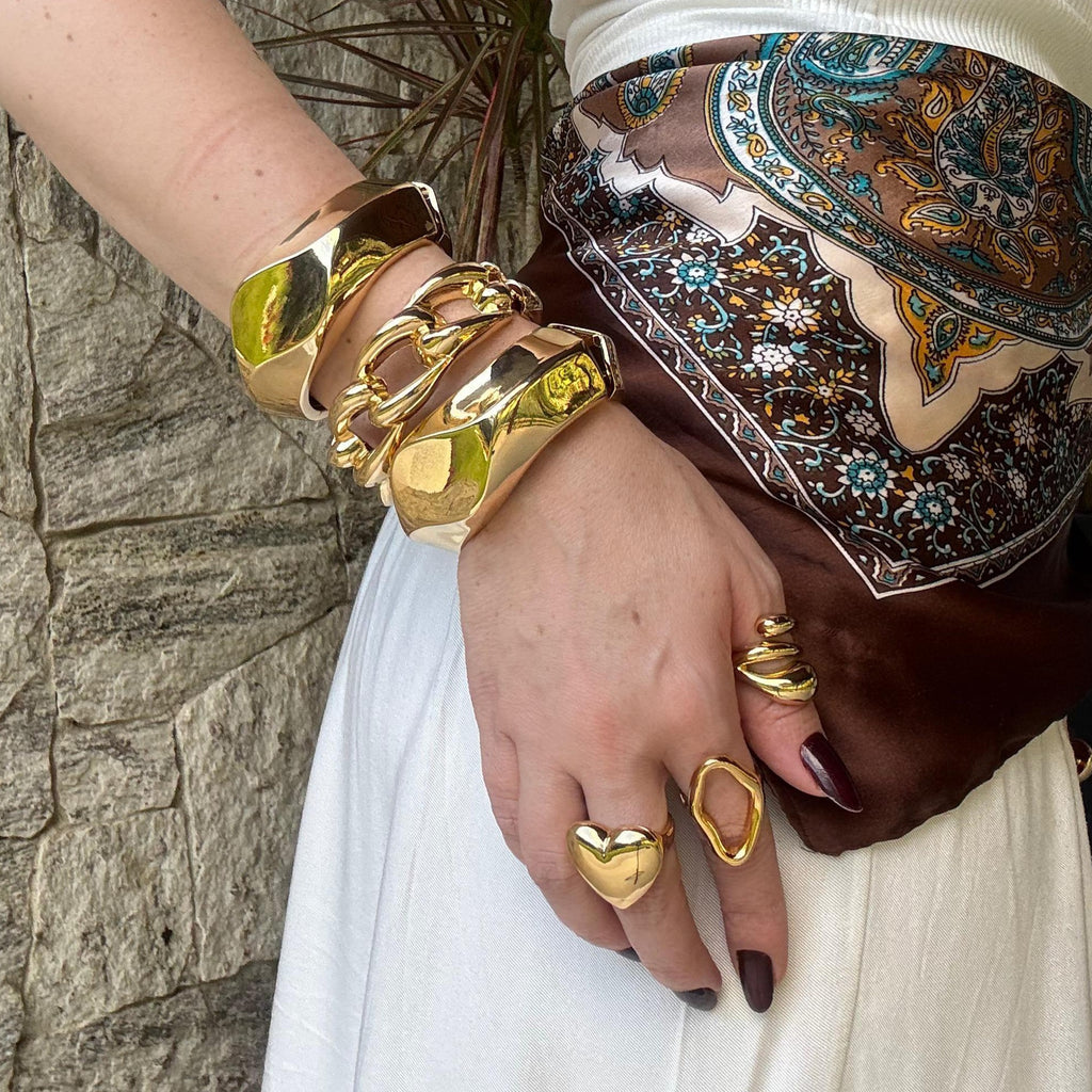 Bracelete Corrente Dourado M