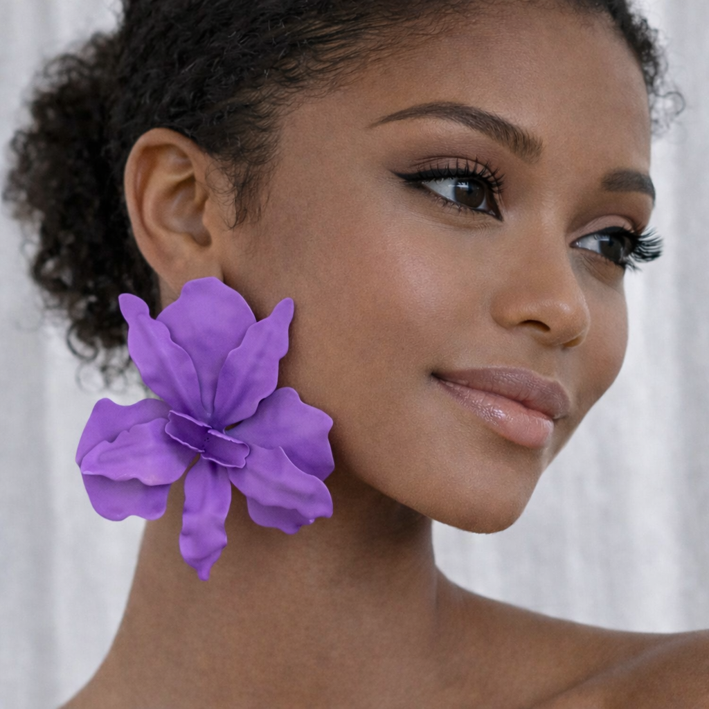 Brinco Orquídea Roxa