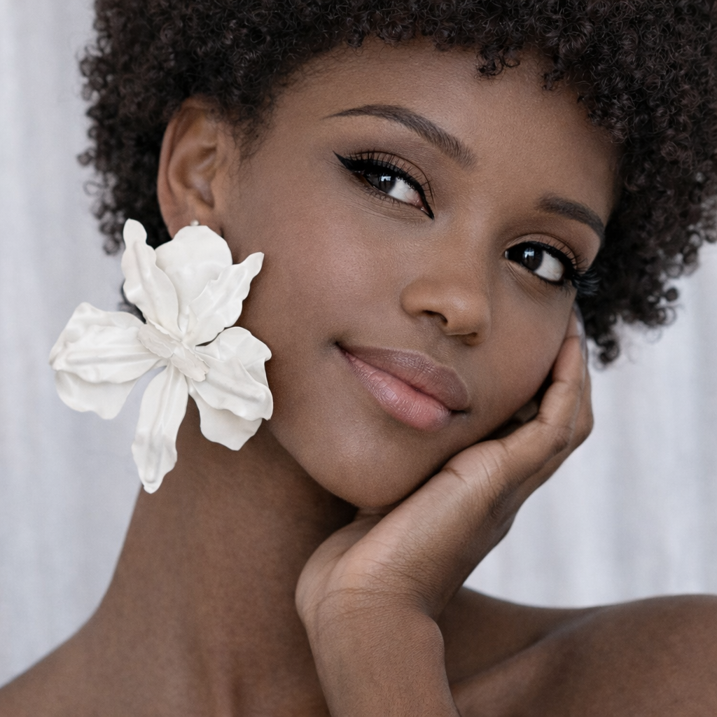 Brinco Orquídea Branca